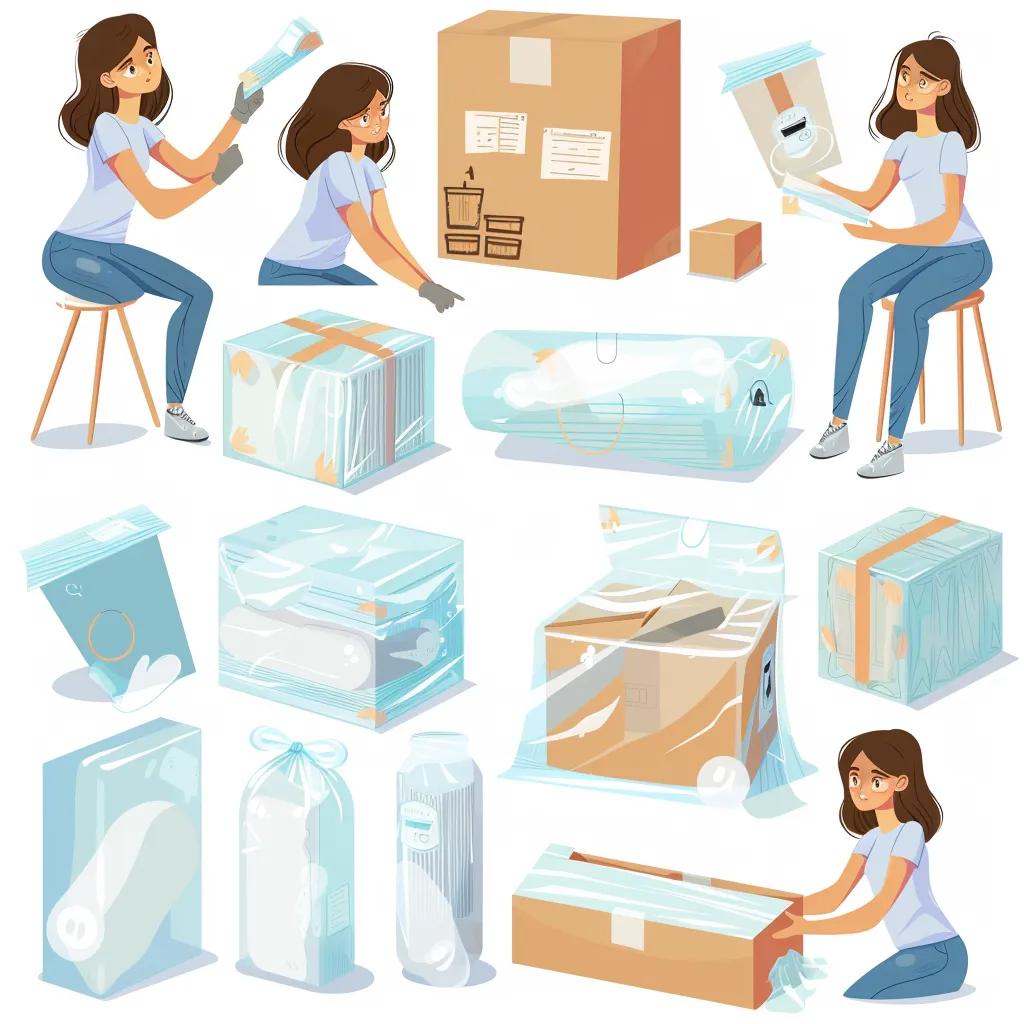 Step-by-step techniques for wrapping and packing art, showcasing careful handling